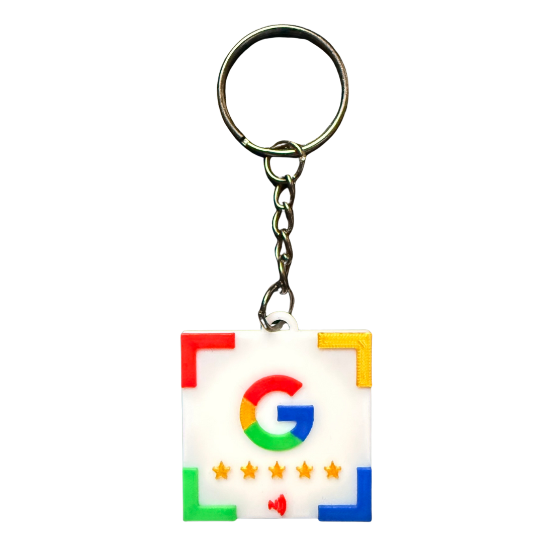 Google Reviews Smart Keychain Rectangular Shape