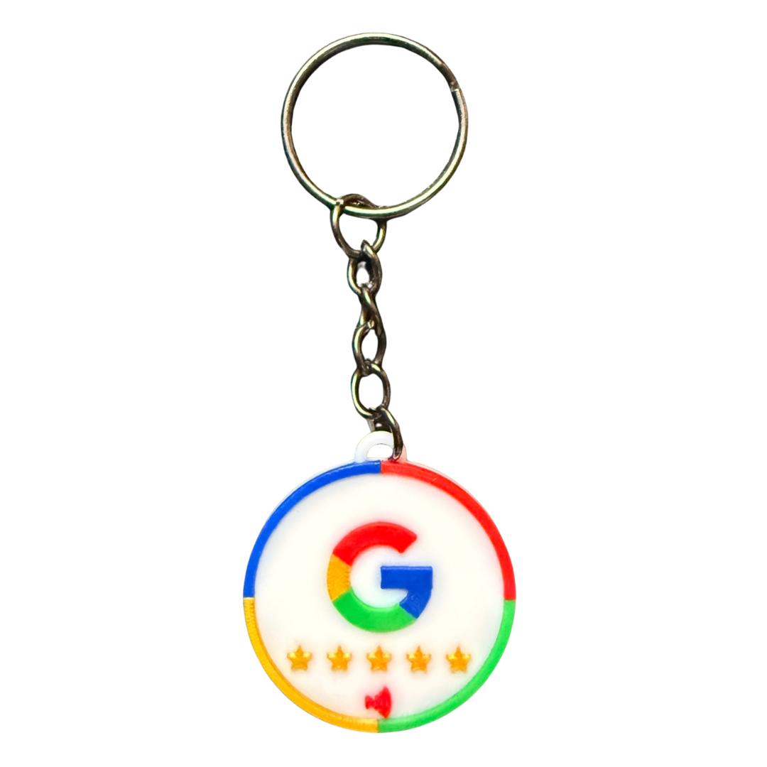 Google Reviews Smart Keychain Circle Shape