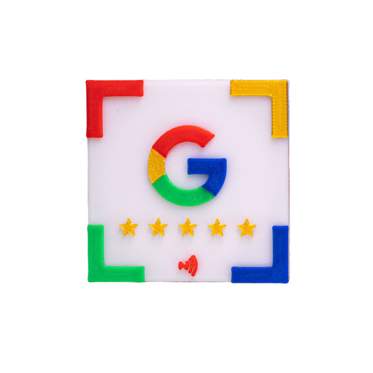 Google Reviews Tag logo on a black background